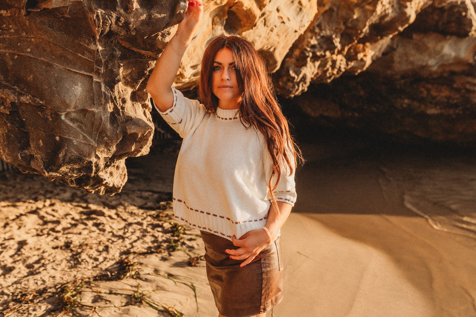 Seaside stitch sweater